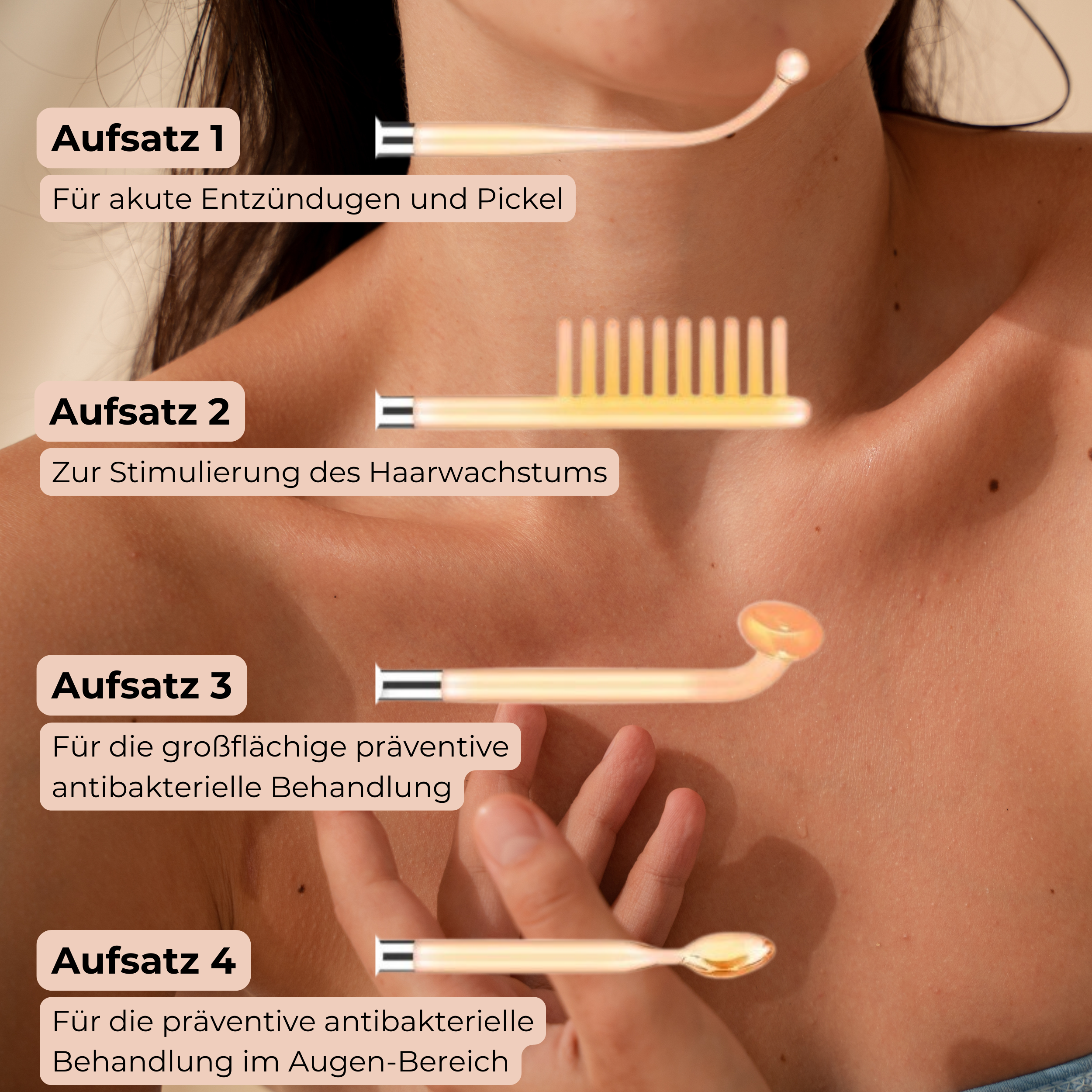 Lulumi© Anti-Akne Hochfrequenz Stab